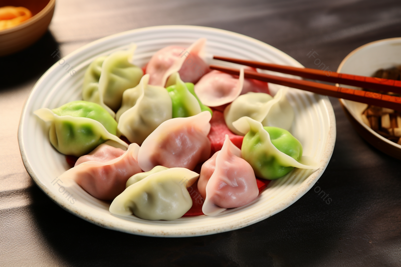 立冬手工三色水饺冬至习俗实拍摄影图,高清,摄影图,摄影图片,图片大全,摄影图免费下载